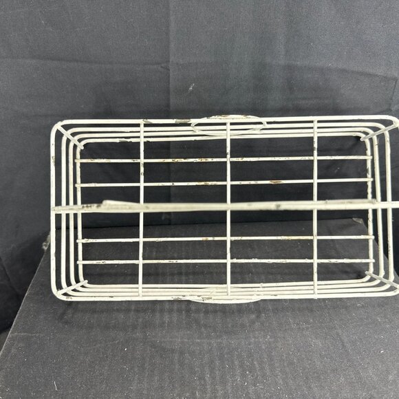 Vintage Mid-Century Modern White Wire 8-Glass Drink Caddy Classic Retro Design - Picture 6 of 7